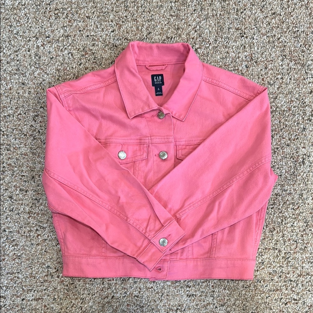 GAP Kids Pink Denim Jacket- M